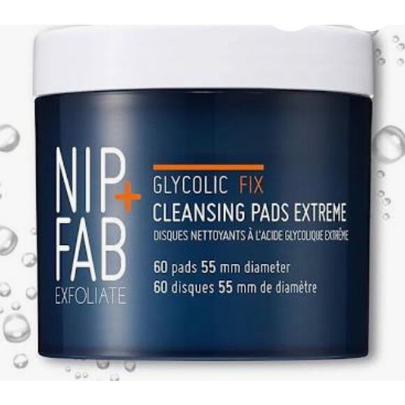 Nip Fab Exfoliate Glycolic Fix Cleansing Pads Extreme 60 pads BRAND NEW SEALED - Picture 1 of 4